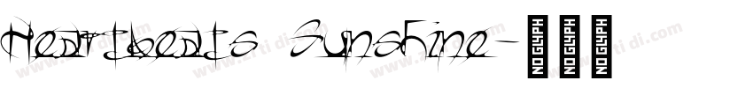 Heartbeats Sunshine字体转换